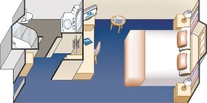 Croisière PCL Princess Cruises Crown Vue Mer Plan