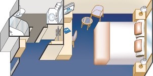 Croisière PCL Princess Emerald Intérieure Adaptée Plan