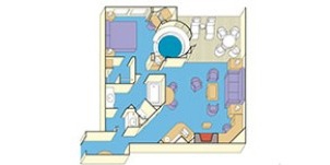 Croisière PCL Princess Grand cabine grande suite