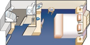 Croisière PCL Princess Grand vue mer obstruée
