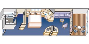 Croisière PCL Princess Island Mini-Suite Plan