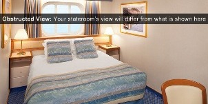 Croisière PCL Princess Ruby Adaptée Avec Vue Mer Obstruée