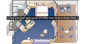 Croisière PCL Princess Ruby suite Penthouse Plan