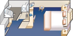 Croisière PCL Princess Ruby Vue Mer Obstruée Plan