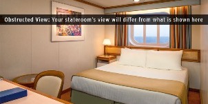 Croisière PCL Princess Ruby Vue Mer Obstruée