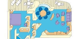 Croisière PCL Princess Sapphire Grande Suite Plan