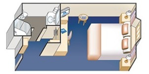 Croisière PCL Princess Sapphire Vue Mer Obstruée Plan