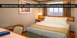 Croisière PCL Princess Star adaptée avec vue mer obstruée