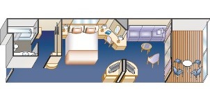 Croisière PCL Princess Star mini suite classe club