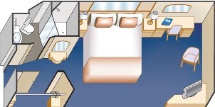 Croisière PCL Princess Sun Intérieure Adaptée Plan