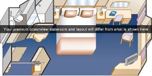 Croisière PCL Princess Sun Premium Vue Mer Plan