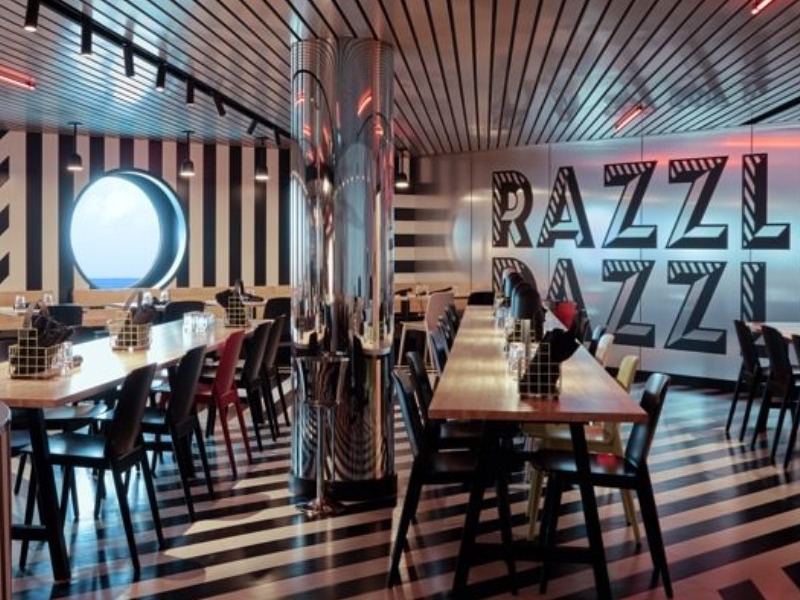 Croisière Virgin Voyages restaurant Razzle Dazzle