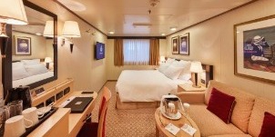 Cunard Cruise Line Croisière Queen Elizabeth Cabine britannia vue mer obstruée