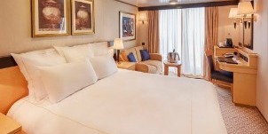 Cunard Cruise Line Croisière Queen Elizabeth Cabine club avec balcon