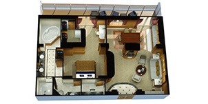 Cunard Cruise Line Croisière Queen Elizabeth Cabine suite master