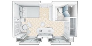 Cunard Cruise Line Croisière Queen mary 2 cabine Britannia vue mer (occupation simple)