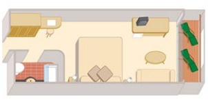 Cunard Cruise Line Croisière Queen mary 2 cabine club avec balcon