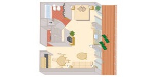 Cunard Cruise Line Croisière Queen mary 2 cabine penthouse