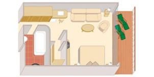 Cunard Cruise Line Croisière Queen mary 2 cabine suite Princess