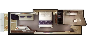 ncl norwegian cruise line breakaway mini-suite avec grand balcon plan