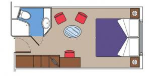 msc cruise line magnifica ocean view vue mer plan