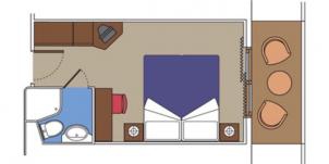 msc cruise line sinfonia chambre balcon plan
