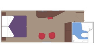 msc cruises msc seaside yacht club suite intérieure plan