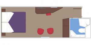 msc cruises seaview yacht club suite intérieure plan