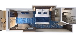 Croisières NCL Norwegian Cruise Line Bliss Balcon plan