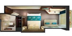 Norwegian Croisière Getaway Grand balcon plan