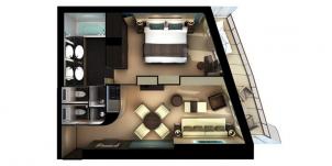 Ncl Norwegian Getaway Cabine The Haven Vue Avant Plan