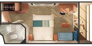 Ncl Norwegian Pride of America Cabine Balcon Plan