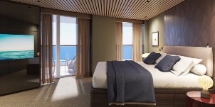 NCL Norwegian Prima Penthouse The Haven Avec Chambre Principale Et Grand Balcon Orienté Vers L'arrière