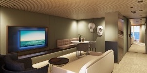 NCL Norwegian Prima Suite du Propriétaire The Haven Avec Chambre Principale et Grand Balcon