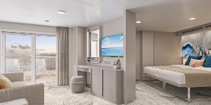 NCL Norwegian Prima Suite Orientée Vers L'arrière Avec Grand Balcon pour 4