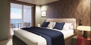 NCL Norwegian Viva Penthouse The Haven Avec Chambre Principale Et Grand Balcon Orienté Vers L'arrière