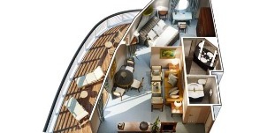 Oceania Cruise Line Croisière Insignia cabine suite Vista