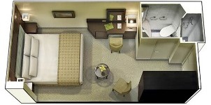 Oceania Cruise Line Croisière Marina cabine intérieure