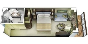 Oceania Cruise Line Croisière Marina cabine Véranda