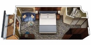 Oceania Cruise Line Croisière Nautica cabine Véranda