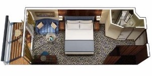 Oceania Cruise Line Croisière Nautica cabine Véranda niveau concierge