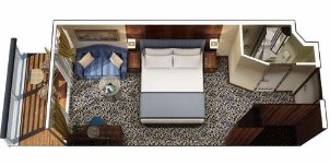 Oceania Cruise Line Croisière Regatta cabine Véranda niveau concierge