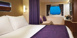 ncl norwegian cruise line breakaway vue mer familiale avec grande baie vitrée chambre à coucher